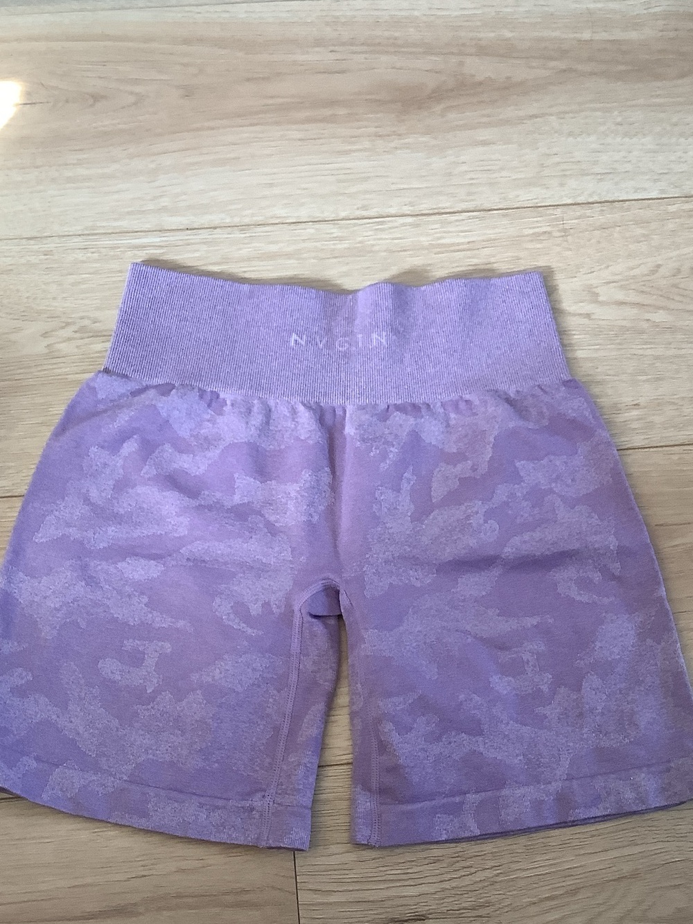 NVGTN Lavender Seamless High-Rise Athletic Shorts